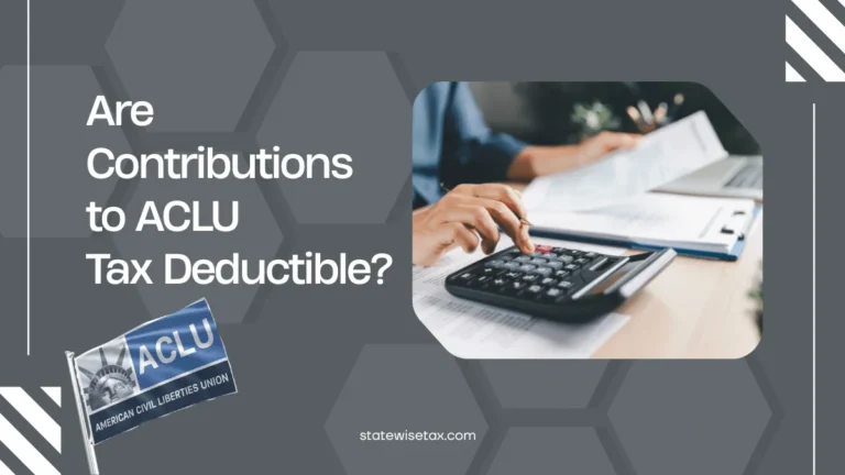 Are Contributions to ACLU Tax Deductible