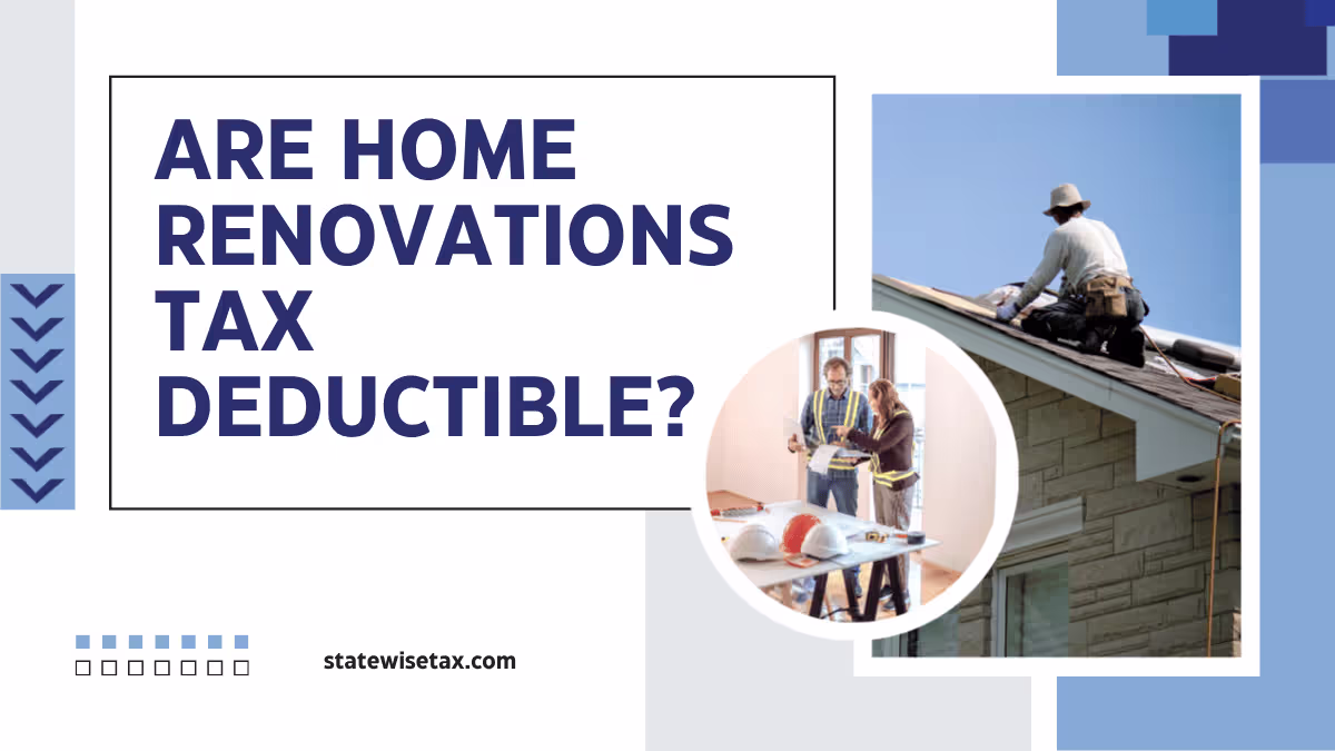 Are Home Renovations Tax Deductible
